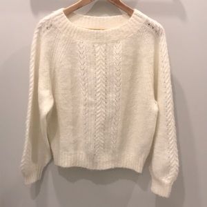 Point Sur from J.Crew Ivory Knot Sweater